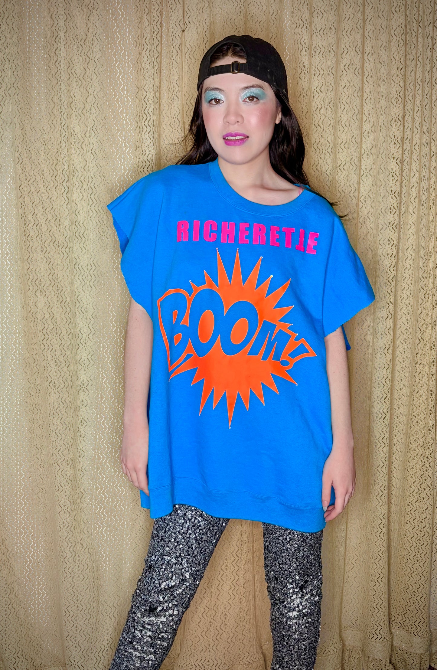 Boom Oversize No Sleeve Sweat Shirt